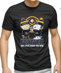 Snoopy Fist Bump Charlie Brown Denver Nuggets Forever Not Just When We Win Shirt