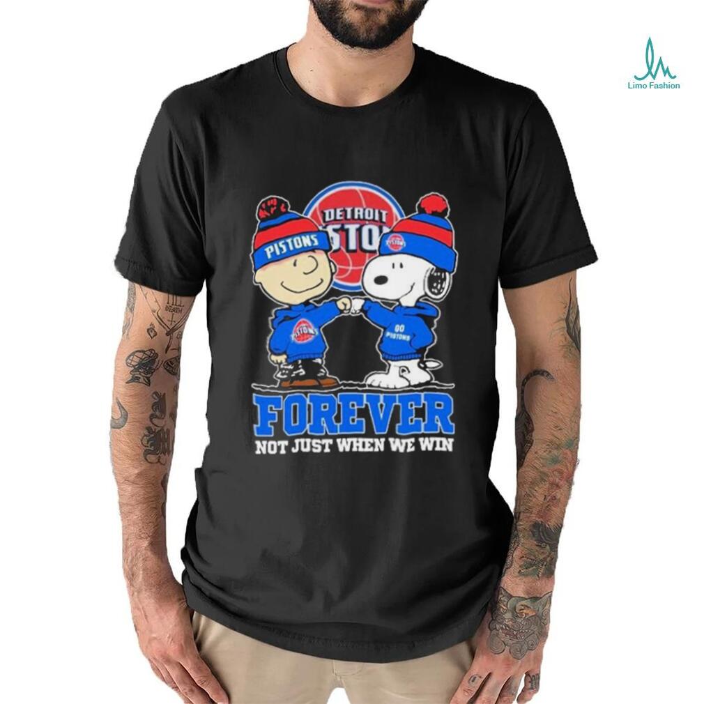 Snoopy Fist Bump Charlie Brown Detroit Pistons Forever Not Just When We Win Shirt Snoopy Fist Bump Charlie Brown Detroit Pistons Forever Not Just When We Win Shirt