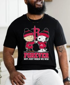 Snoopy Fist Bump Charlie Brown Houston Rockets Forever Not Just When We Win Shirt