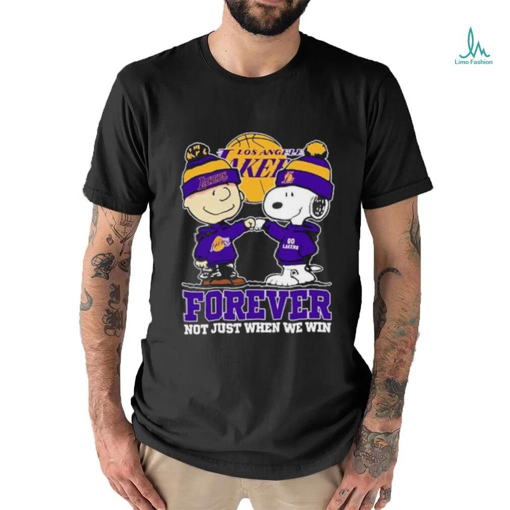 Snoopy Fist Bump Charlie Brown Los Angeles Lakers Forever Not Just When We Win Shirt Snoopy Fist Bump Charlie Brown Los Angeles Lakers Forever Not Just When We Win Shirt