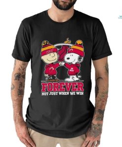 Snoopy Fist Bump Charlie Brown Miami Heat Forever Not Just When We Win Shirt