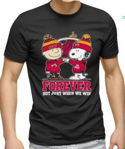 Snoopy Fist Bump Charlie Brown Miami Heat Forever Not Just When We Win Shirt