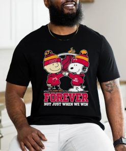 Snoopy Fist Bump Charlie Brown Miami Heat Forever Not Just When We Win Shirt