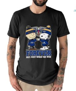 Snoopy Fist Bump Charlie Brown New Orleans Pelicans Forever Not Just When We Win Shirt