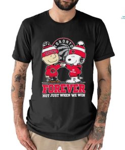 Snoopy Fist Bump Charlie Brown Toronto Raptors Forever Not Just When We Win Shirt