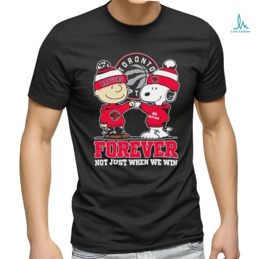 Snoopy Fist Bump Charlie Brown Toronto Raptors Forever Not Just When We Win Shirt