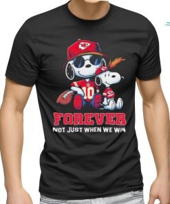 Snoopy Kansas City Chiefs Super Bowl Forever Not Just When We Win Shirt