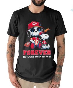 Snoopy Kansas City Chiefs Super Bowl Forever Not Just When We Win Shirt