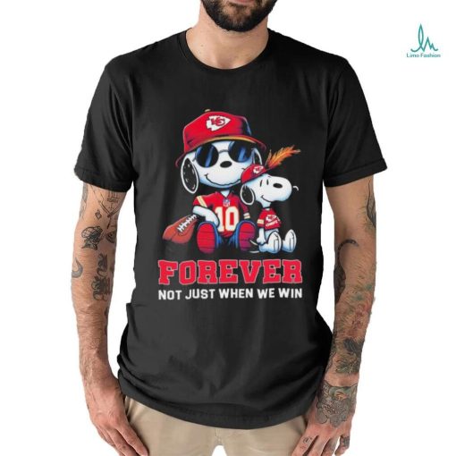 Snoopy Kansas City Chiefs Super Bowl Forever Not Just When We Win Shirt