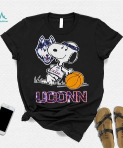 Snoopy Uconn Huskies basketball logo shirt