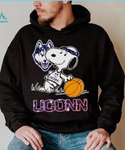 Snoopy Uconn Huskies basketball logo shirt
