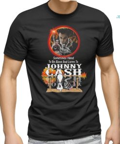 Snoopy Watching Sometimes I Need To Be Alone And Listen To Johnny Cash Shirt