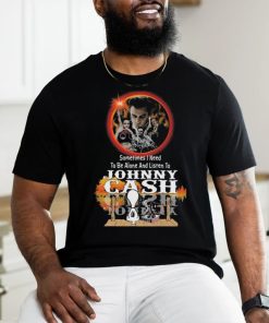 Snoopy Watching Sometimes I Need To Be Alone And Listen To Johnny Cash Shirt