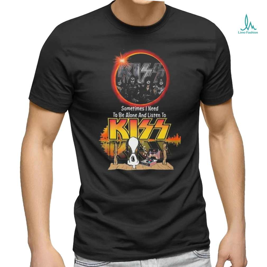 Snoopy Watching Sometimes I Need To Be Alone And Listen To Kiss Shirt Snoopy Watching Sometimes I Need To Be Alone And Listen To Kiss Shirt