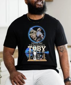 Snoopy Watching Sometimes I Need To Be Alone And Listen To Toby Keith Shirt
