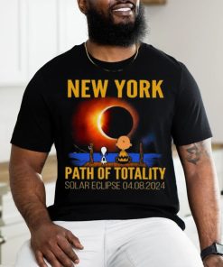 Snoopy and Charlie New York Path of Totality Solar Eclipse April 8 2024 T Shirt