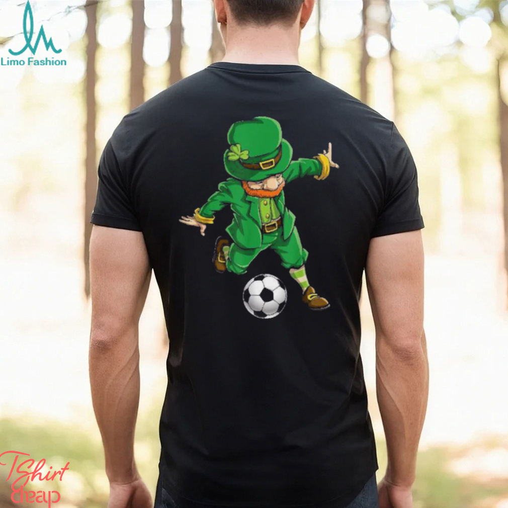 Soccer Leprechaun St Patricks Day Boys Girls Sports Shirt