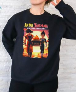 Son Goku and Vegeta Dragon Ball Z RIP Akira Toriyama 1955 2024 Shirt