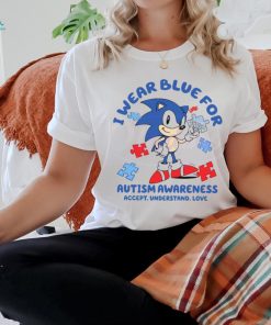 Sonic I Wear Blue For Autism Awareness shirt
