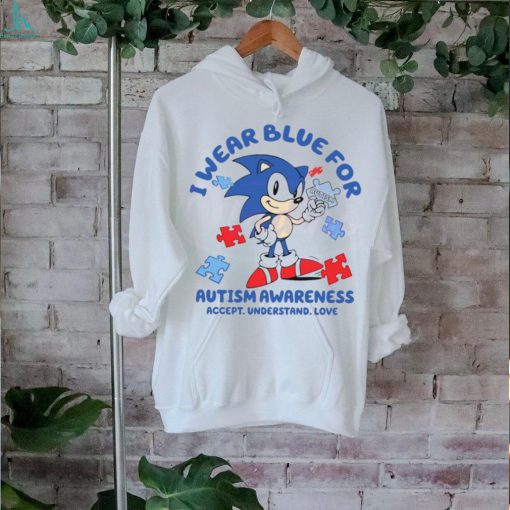 Sonic I Wear Blue For Autism Awareness shirt