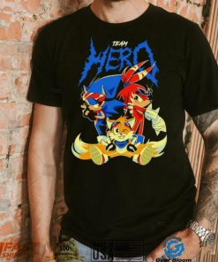 Sonic the Hedgehog cartoon team hero characters shirt