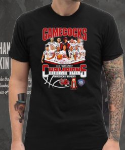 South Carolina Gamecocks 2024 SEC Tournament Champions women’s basketball signatures logo shirt