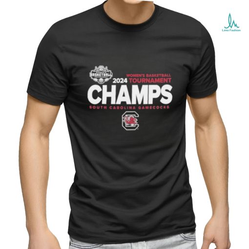 South Carolina Gamecocks 2024 SEC Women’s Basketball Conference Tournament Champions Locker Room T Shirt