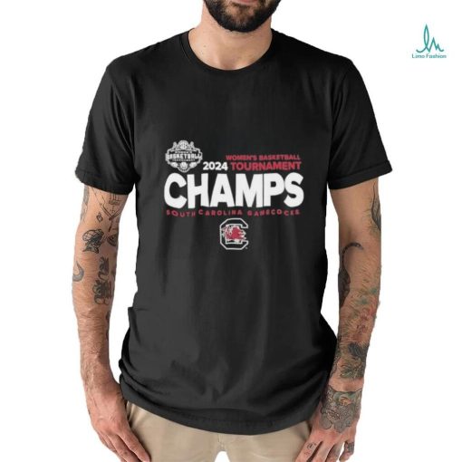 South Carolina Gamecocks 2024 SEC Women’s Basketball Conference Tournament Champions Locker Room T Shirt
