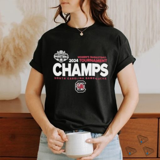 South Carolina Gamecocks 2024 SEC Women’s Basketball Conference Tournament Champions Locker Room T Shirt