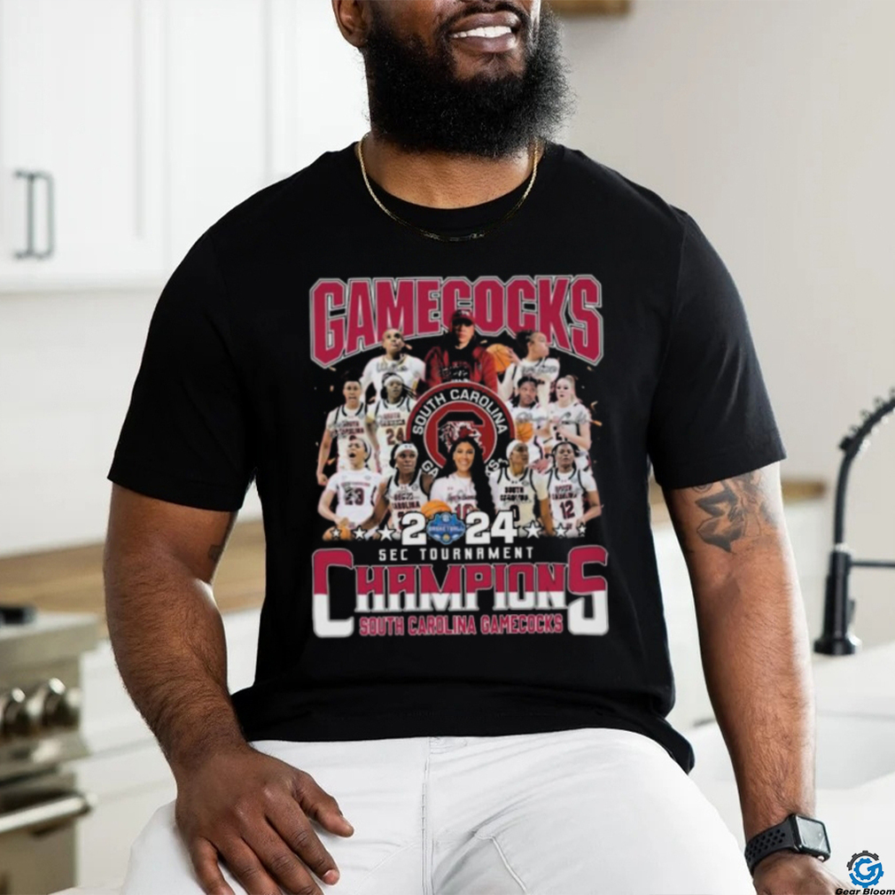 South Carolina Gamecocks Women’s Basketball Team 2024 Sec Tournament Champions Signatures T shirt South Carolina Gamecocks Women’s Basketball Team 2024 Sec Tournament Champions Signatures T shirt