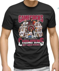 South Carolina Gamecocks Women’s Basketball Team 2024 Sec Tournament Champions Signatures T shirt
