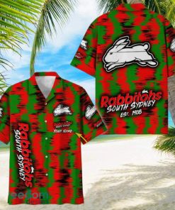 South Sydney Rabbitohs NRL Hawaiian Shirt Trending Design Custom Name