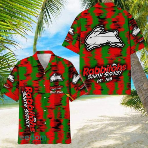 South Sydney Rabbitohs NRL Hawaiian Shirt Trending Design Custom Name