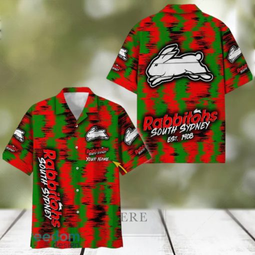 South Sydney Rabbitohs NRL Hawaiian Shirt Trending Design Custom Name