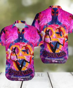 Spider Man Across The Spider Verse 2024 Summer Trend Fan Gifts Hawaiian Shirt