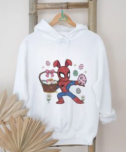 Spiderman Easter Day Bunny Happy Easter Day eggs and flower shirt