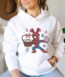 Spiderman Easter Day Bunny Happy Easter Day eggs and flower shirt