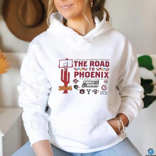 Spokane 2024 NCAA Division I Men’s Basketball The Road To Phoenix shirt