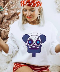 Spooky mouse monster skull logo shirt