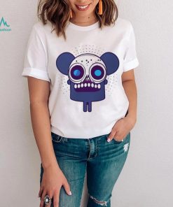 Spooky mouse monster skull logo shirt