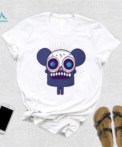 Spooky mouse monster skull logo shirt