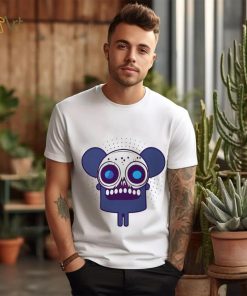 Spooky mouse monster skull logo shirt