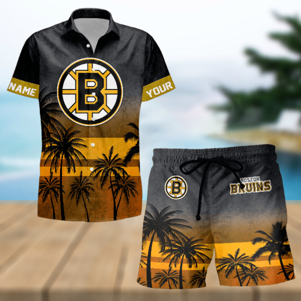 Sportwearmerch Boston Bruins NHL Special Personalized Hawaiian And Short Pants Cocconut Pattern For Fan Sportwearmerch Boston Bruins NHL Special Personalized Hawaiian And Short Pants Cocconut Pattern For Fan