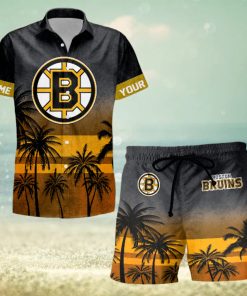 Sportwearmerch Boston Bruins NHL Special Personalized Hawaiian And Short Pants Cocconut Pattern For Fan
