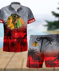 Sportwearmerch Chicago Blackhawks NHL Special Personalized Hawaiian And Short Pants Cocconut Pattern For Fan