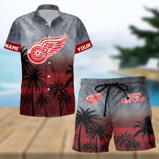 Sportwearmerch Detroit Red Wings NHL Special Personalized Hawaiian And Short Pants Cocconut Pattern For Fan
