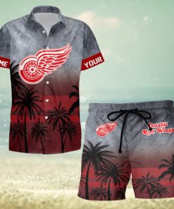 Sportwearmerch Detroit Red Wings NHL Special Personalized Hawaiian And Short Pants Cocconut Pattern For Fan