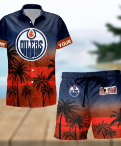 Sportwearmerch Edmonton Oilers NHL Special Personalized Hawaiian And Short Pants Cocconut Pattern For Fan
