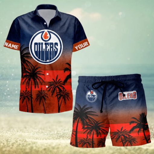 Sportwearmerch Edmonton Oilers NHL Special Personalized Hawaiian And Short Pants Cocconut Pattern For Fan