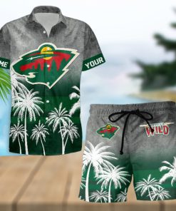 Sportwearmerch Minnesota Wild NHL Special Personalized Hawaiian And Short Pants Cocconut Pattern For Fan